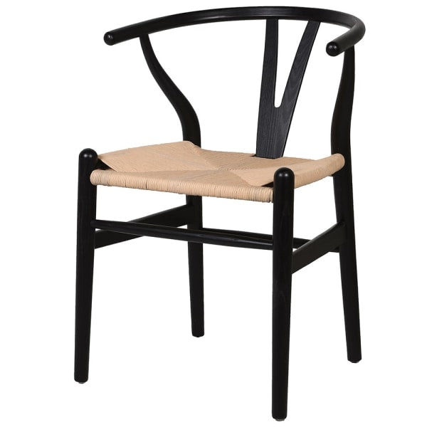 Black Elm Wishbone Dining Chair