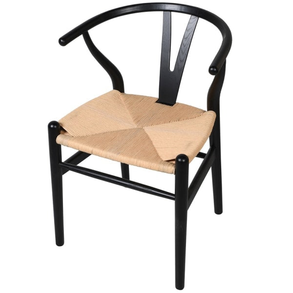 Black Elm Wishbone Dining Chair view 2