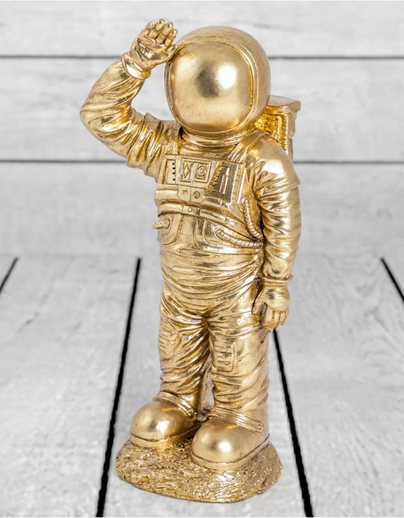 Gold Standing Astronaut Figure 2