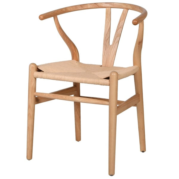 Natural Elm Wishbone Dining Chair