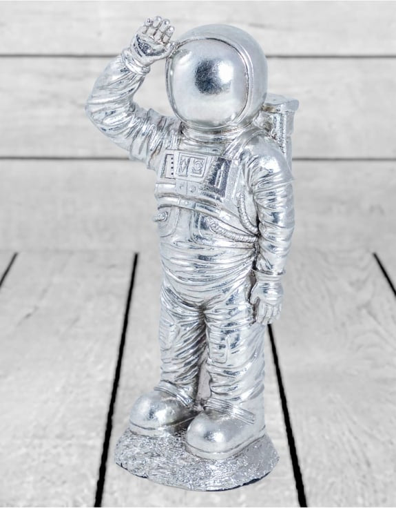 Silver Standing Astronaut Figure 2